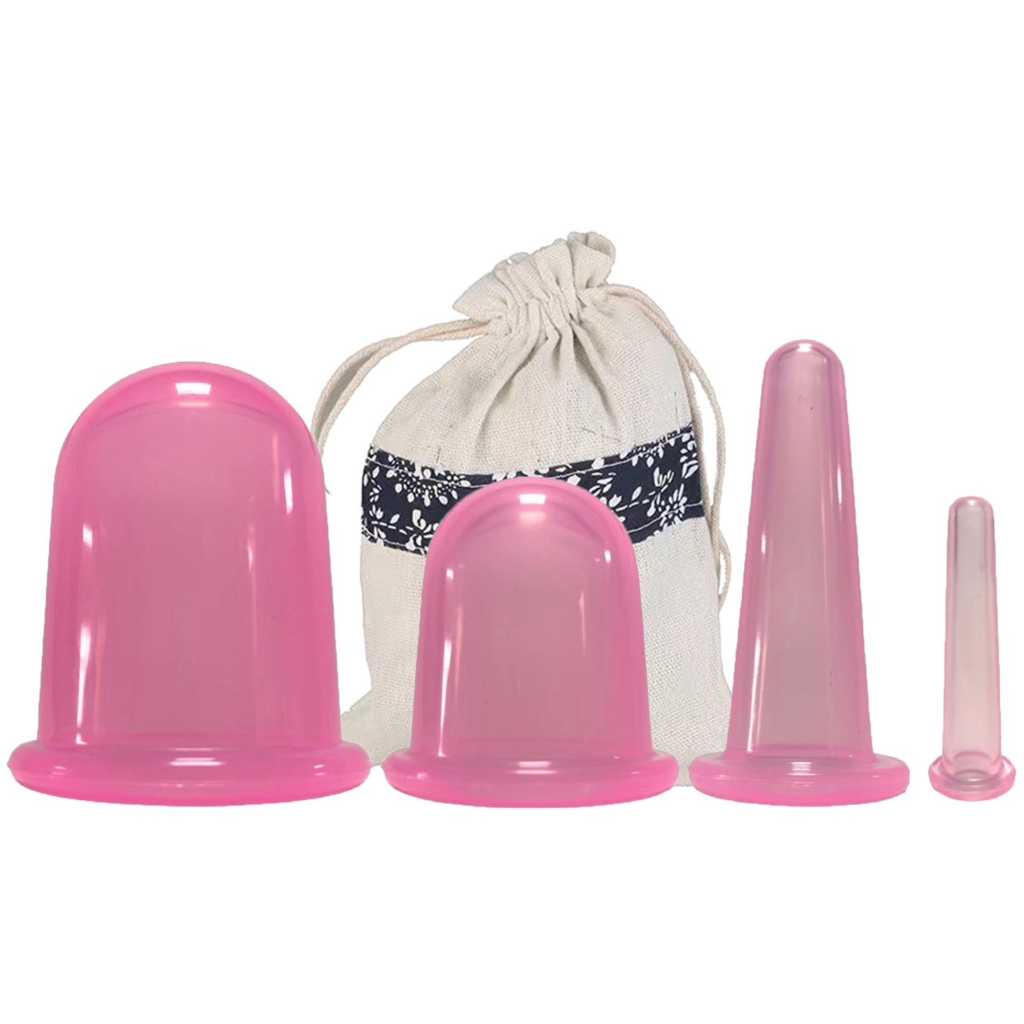 Silicone Facial Cupping Set for Massage and Therapy