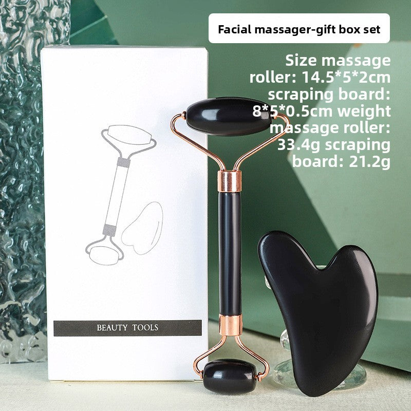 Double-head roller facial massager