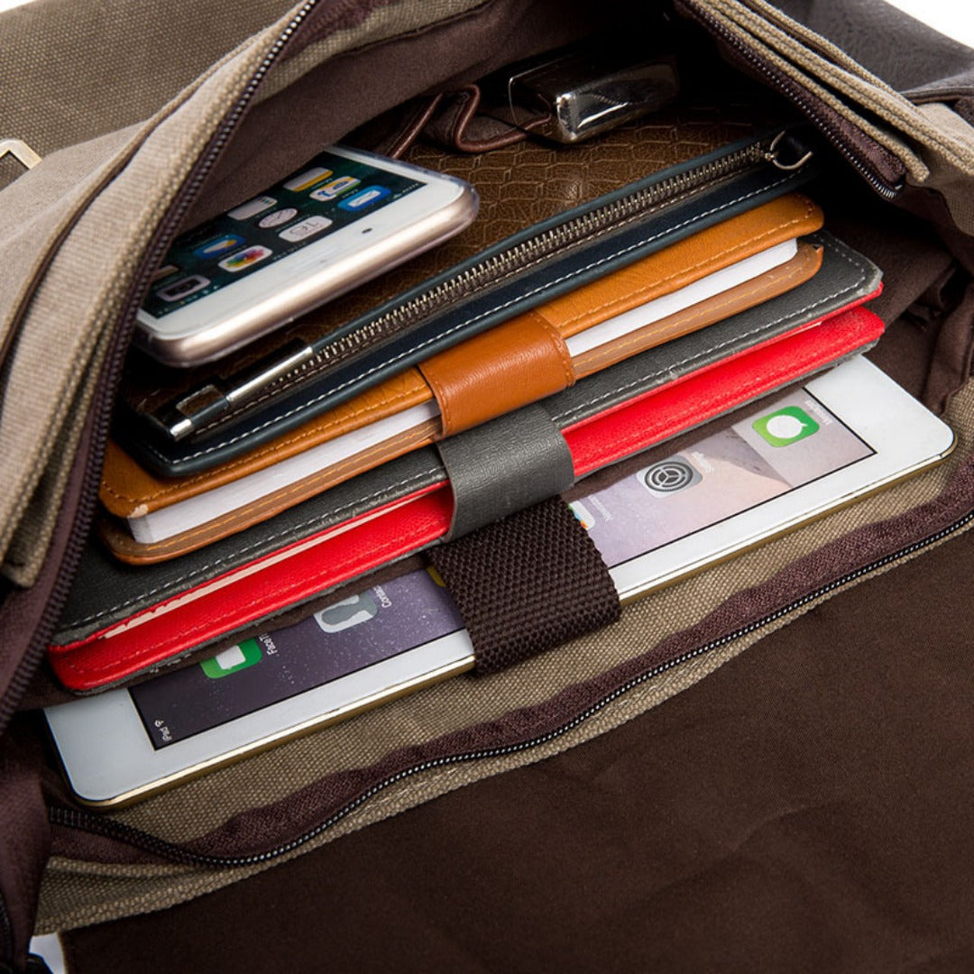 Men's shoulder bag, travel leisure crossbody bag canvas, student bag, men's crossbody bag