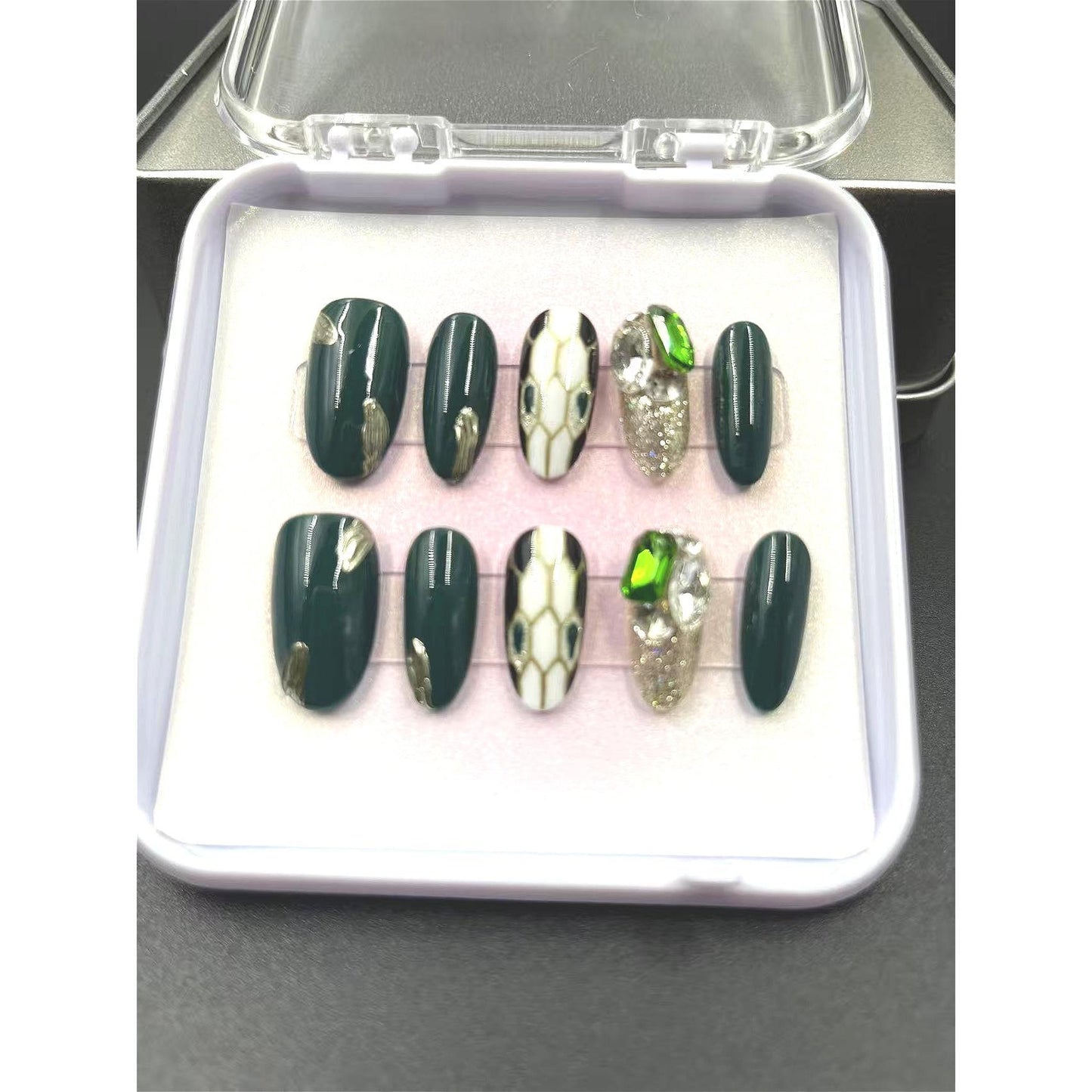 1047- Handmade press on nails fake nails removable Handmade Drawing Nails