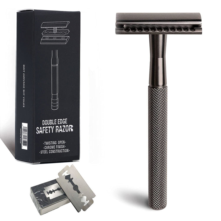 Women's safety knife holder with manual shaving kit