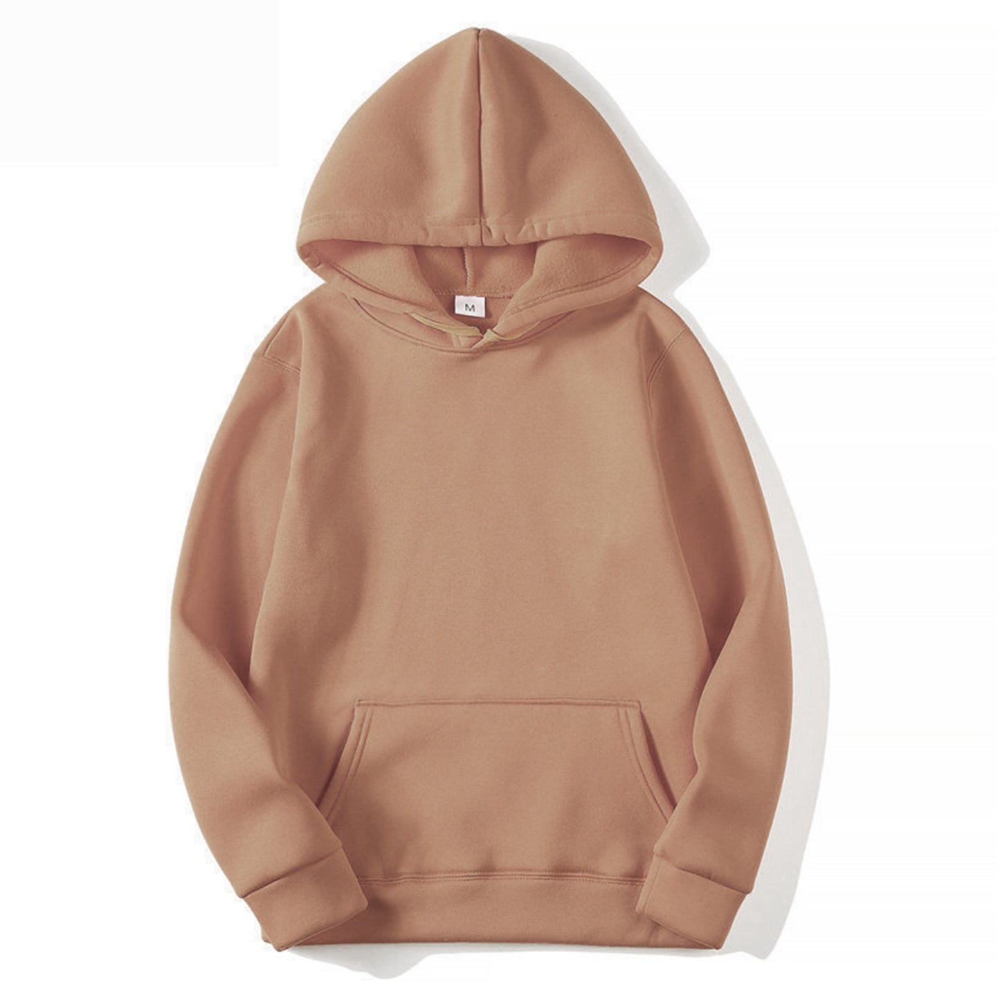 Fleece Solid Color Hoodie