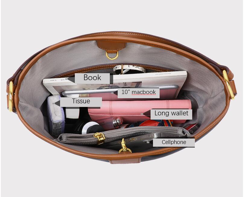 Genuine leather hobo handbags  trendy large-capacity commuter bag 5740