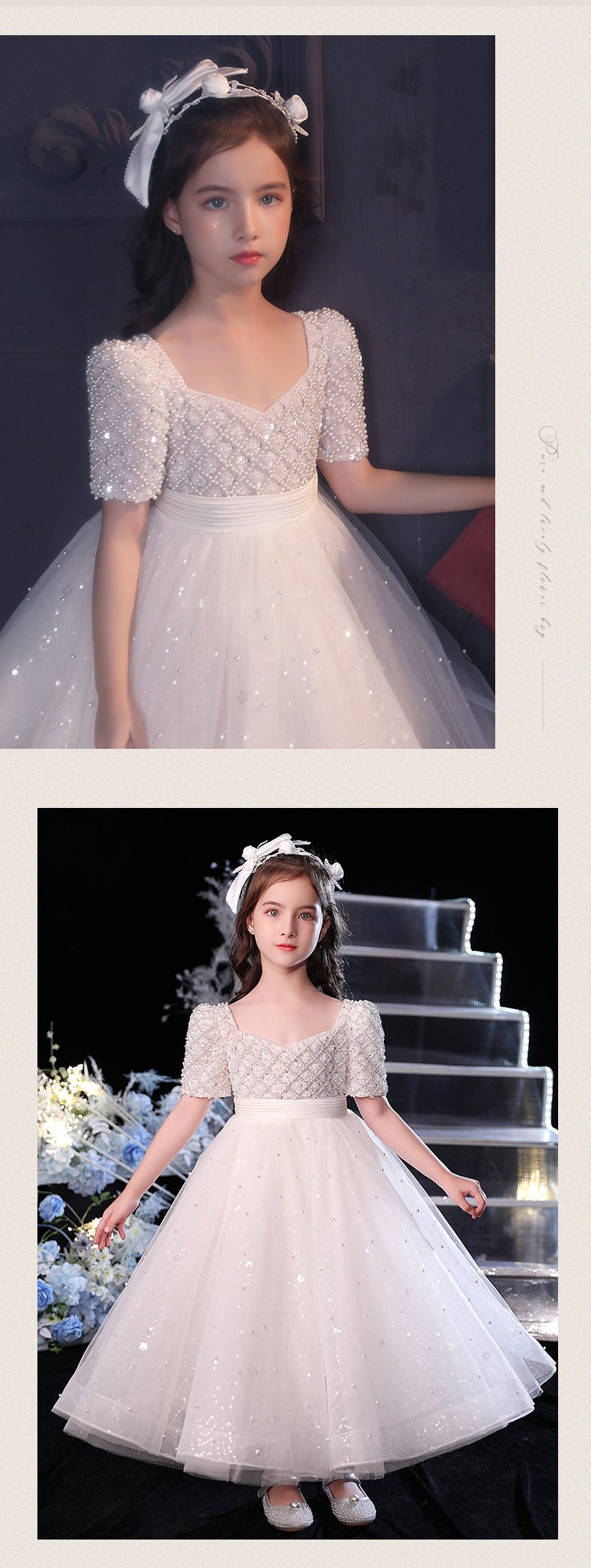 Flower Girl Wedding Dress for Kids Costume - # GIAA221410003