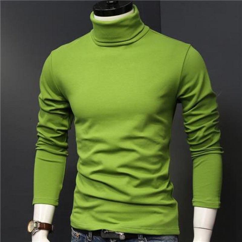 Slim-fitting high-neck base shirt