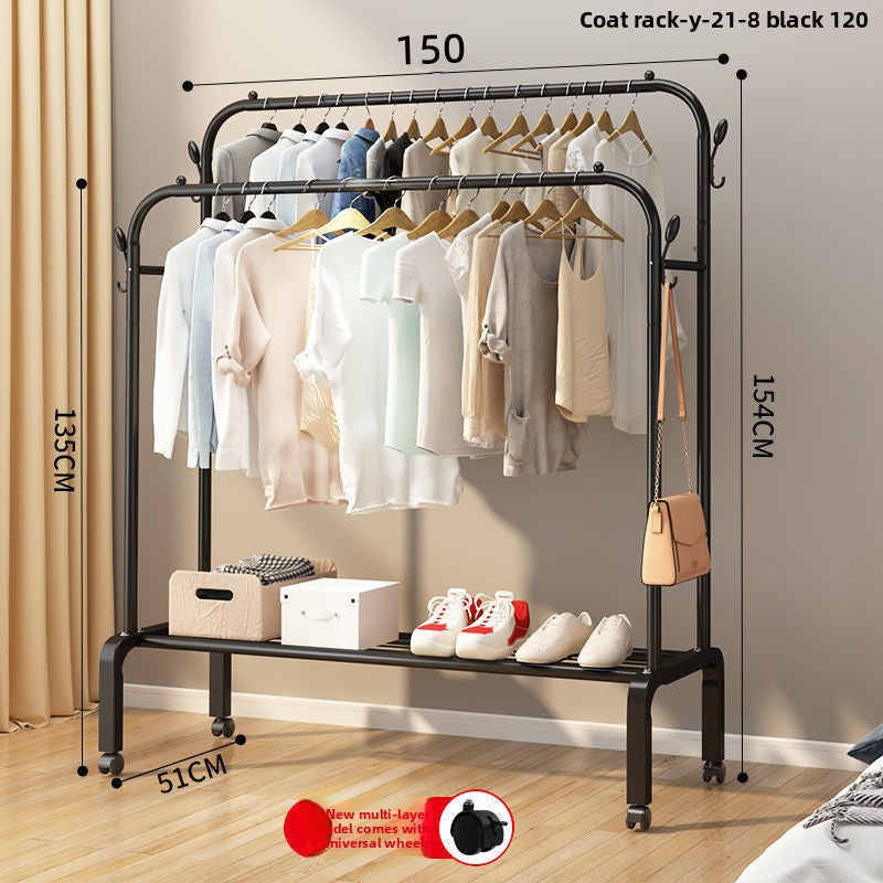 Indoor floor-standing clothes rack