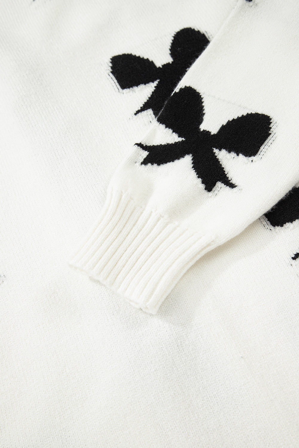 Bow Lace-up Sweater Cardigan