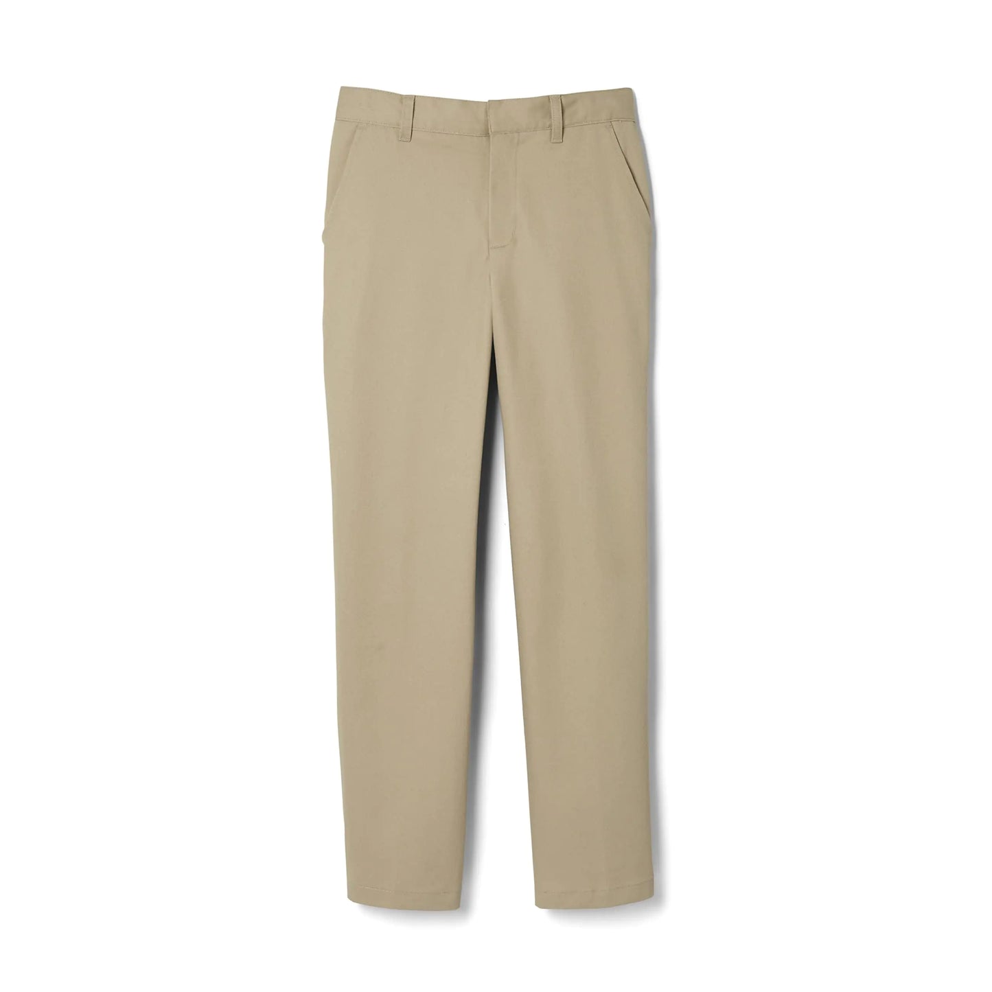 French Toast Boys' Adjustable Waist Relaxed Fit Pant (Standard & Husky) 10 Slim Khaki Beige - # BOAA12410004