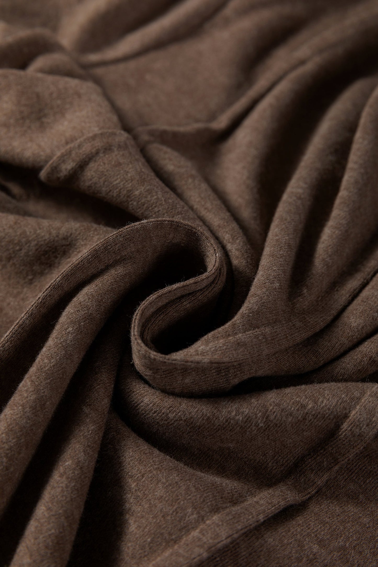 Solid Reverse Seam Crew Neck Long Sleeve Top