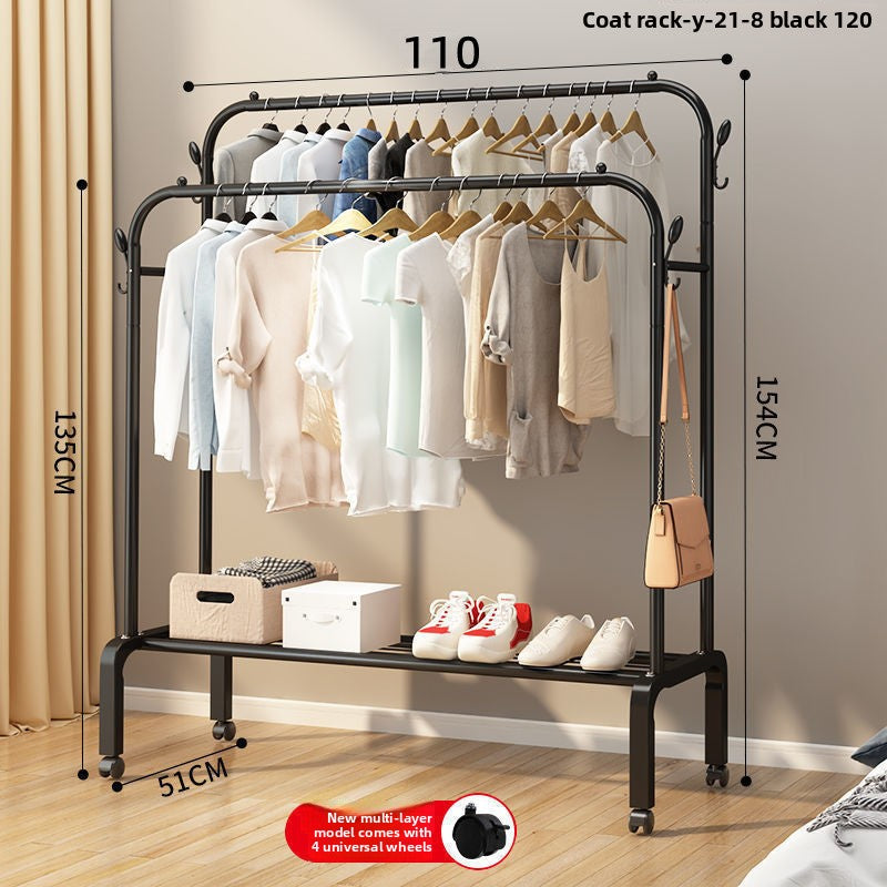 Indoor floor-standing clothes rack