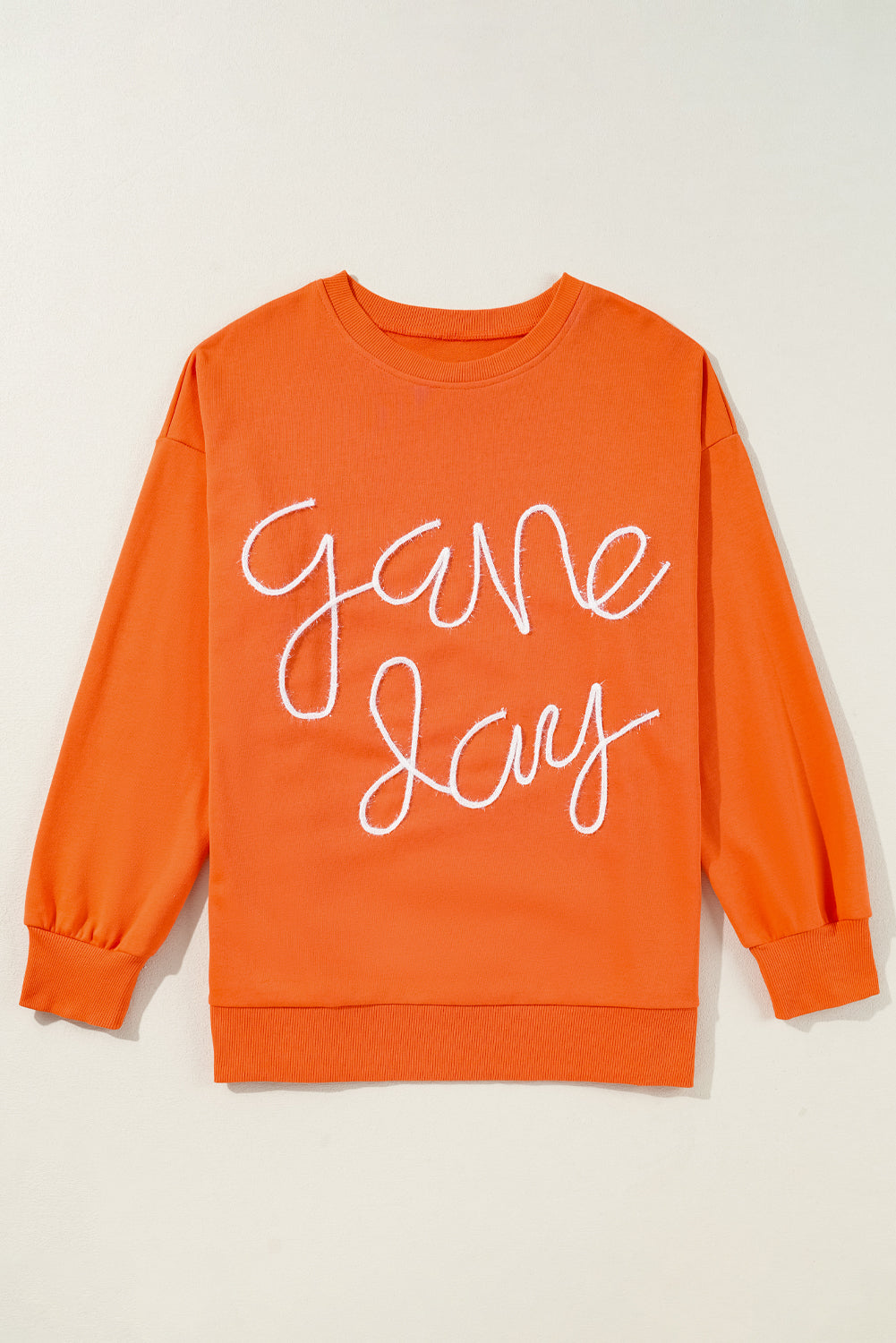 GAME DAY Tinsel Drop Shoulder Sweatshirt
