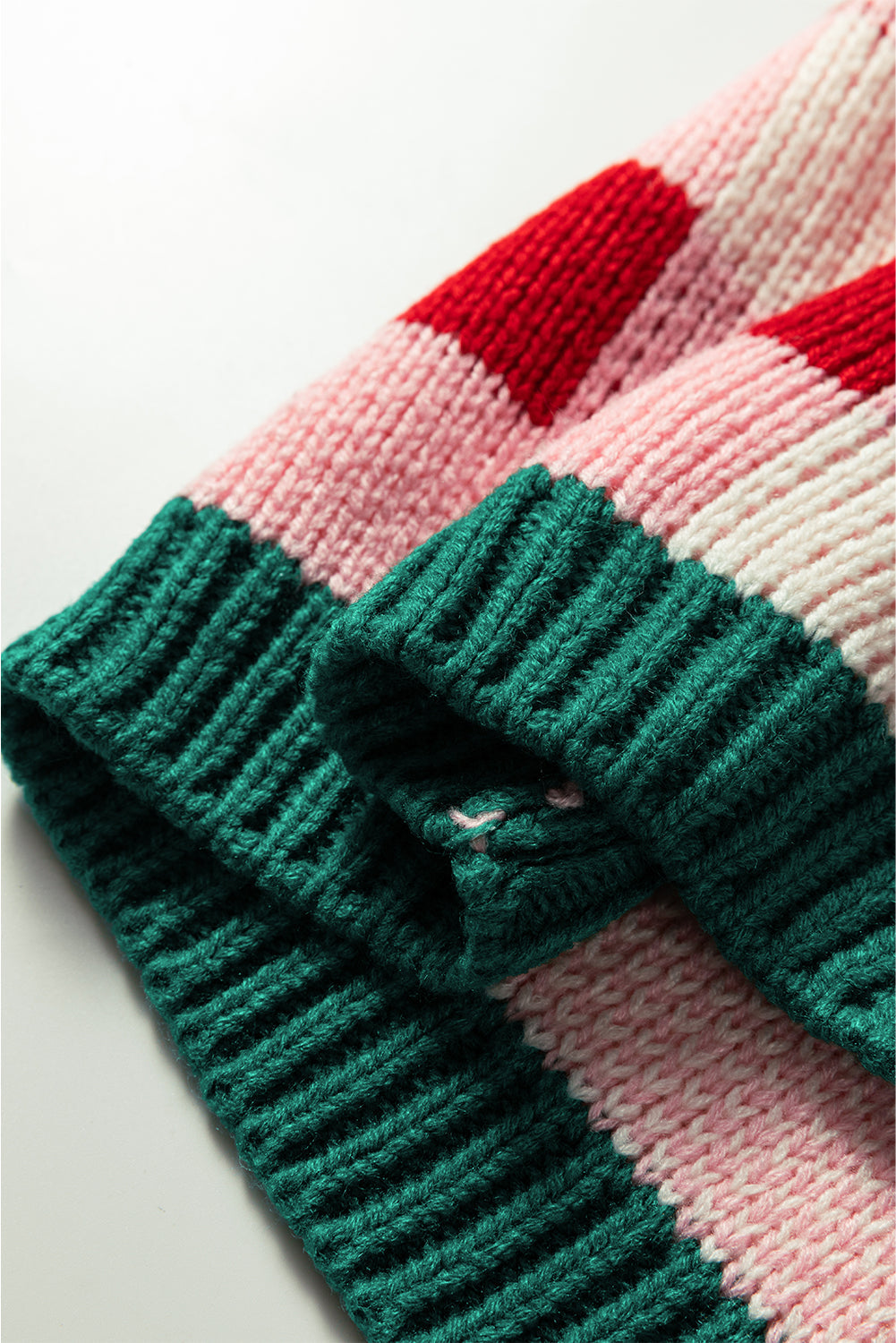 Plaid Bow Open Front Sweater Knit Cardigan