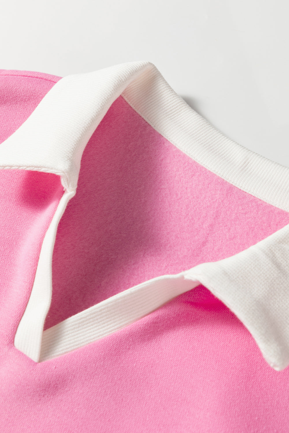 Floral Colorblock Patchwork Puff Sleeve Collared Top