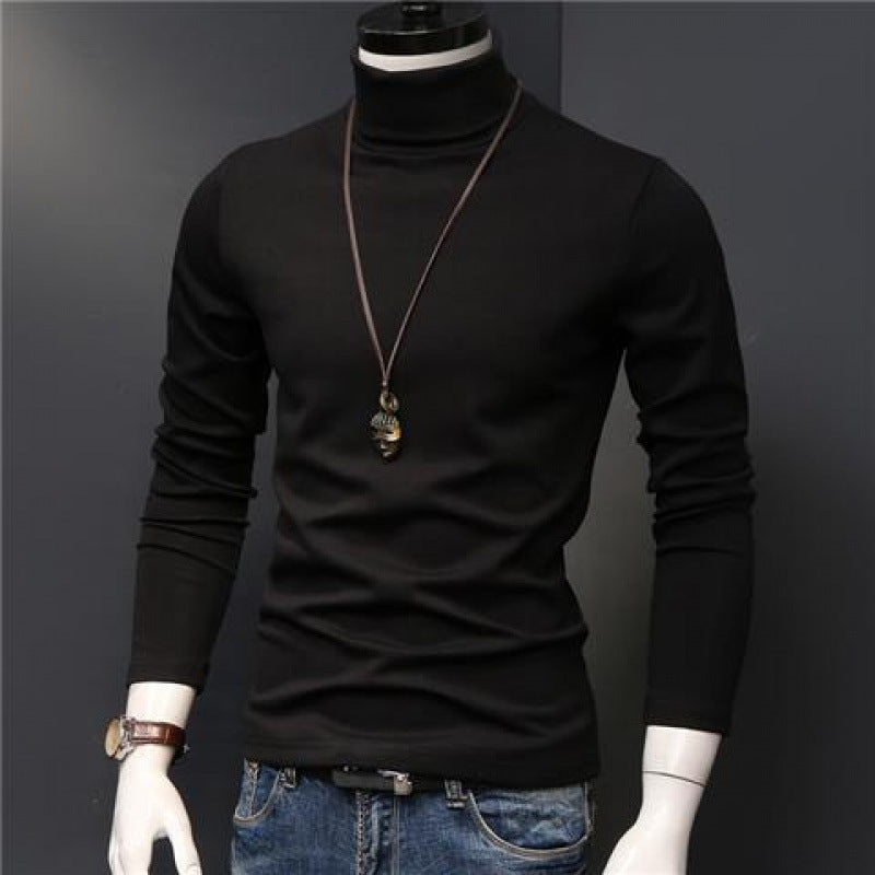 Slim-fitting high-neck base shirt