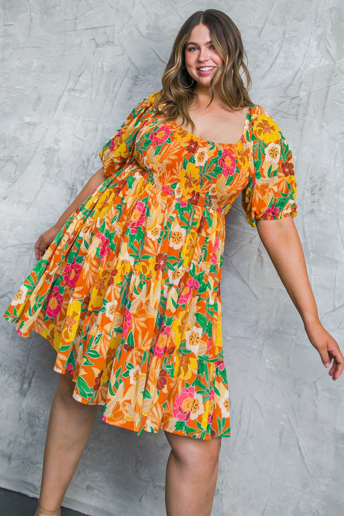 GARDEN PARTY WOVEN MINI DRESS