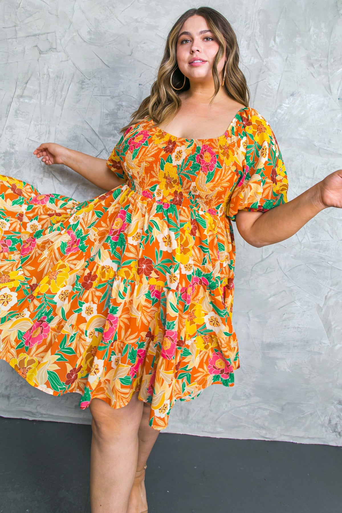 GARDEN PARTY WOVEN MINI DRESS