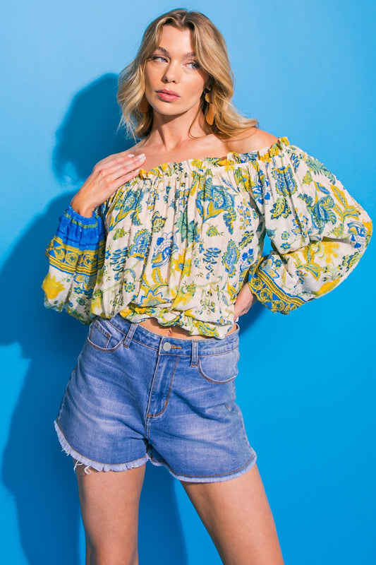 ISLAND FEVER WOVEN TOP