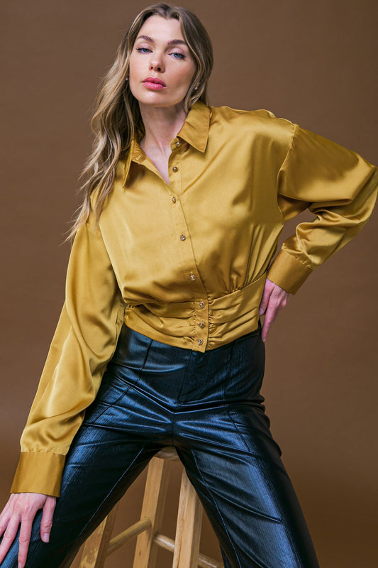 ROMANTIC MOVES WOVEN TOP