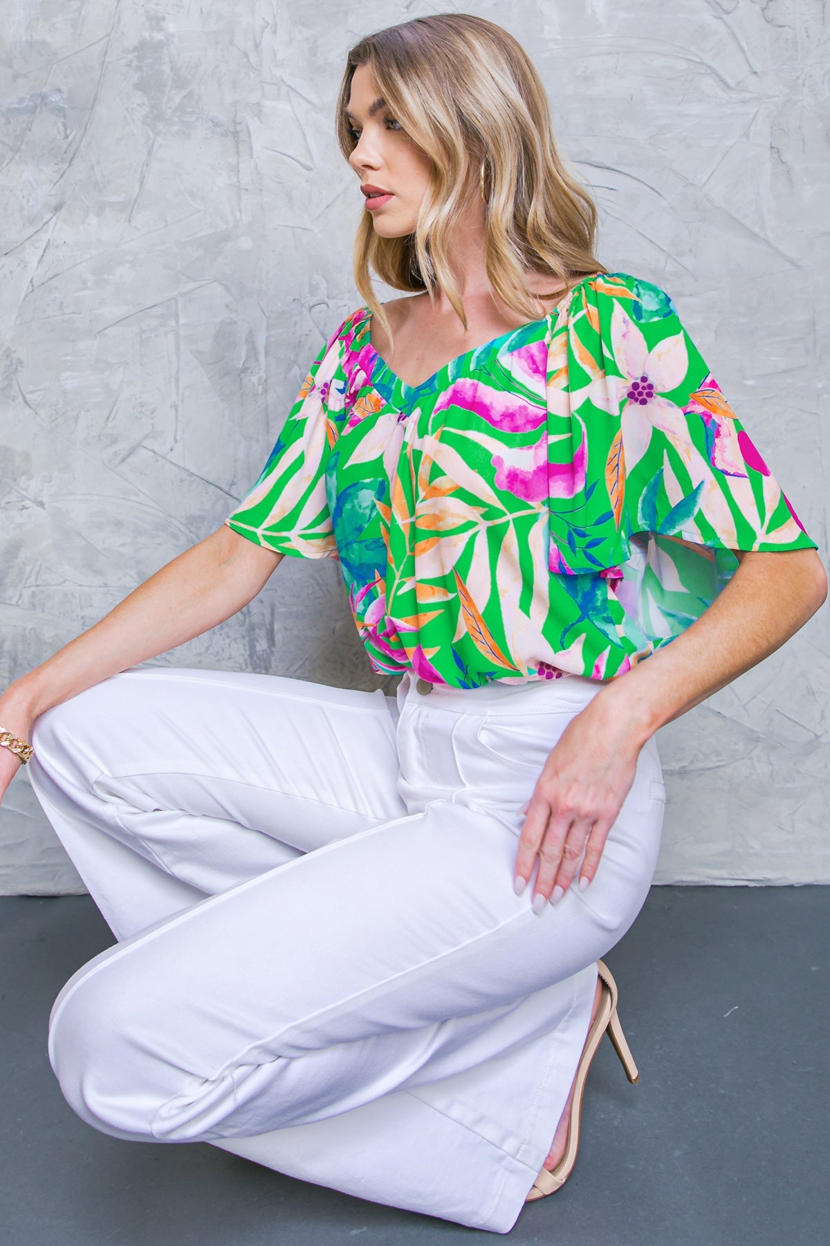 HIGH CLASS WOVEN TOP