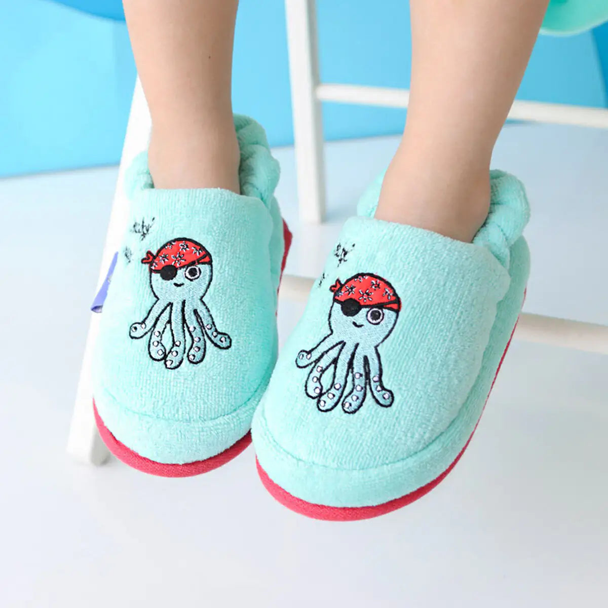 Milk&Moo Kids House Slippers Sailor Octopus - # BOAA71410002