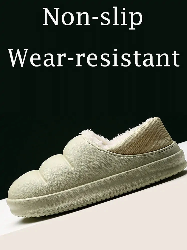 Waterproof Warm Fur Slippers - # GIAA73610008