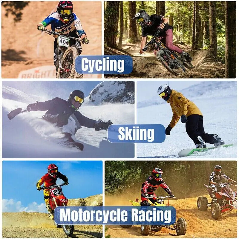 Motocross Goggles Racing Off-Road Dirt Bike ATV UTV BMX MX XC Motorcycle Eyewear - # BOAA221810001