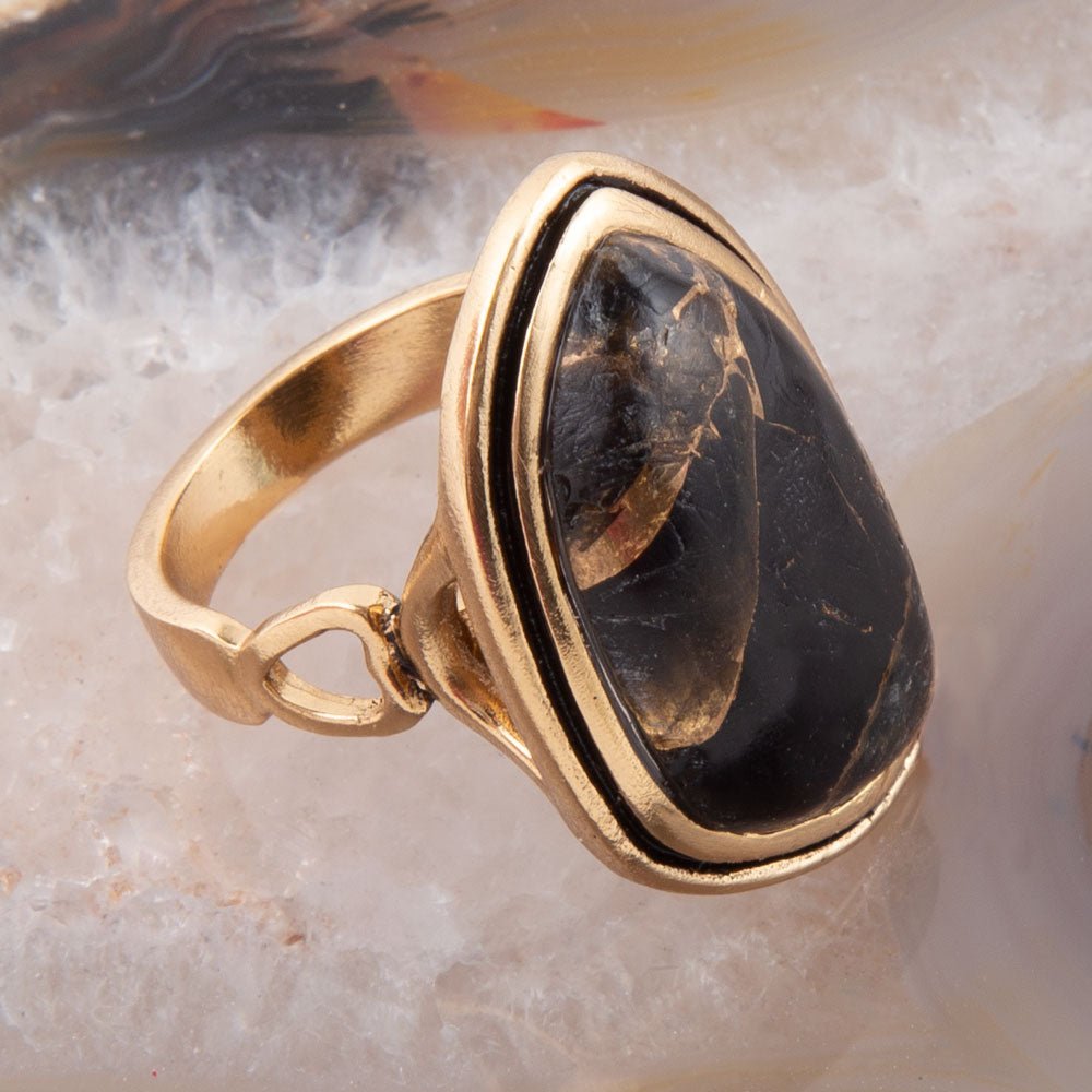Gold Infused Matrix Ring