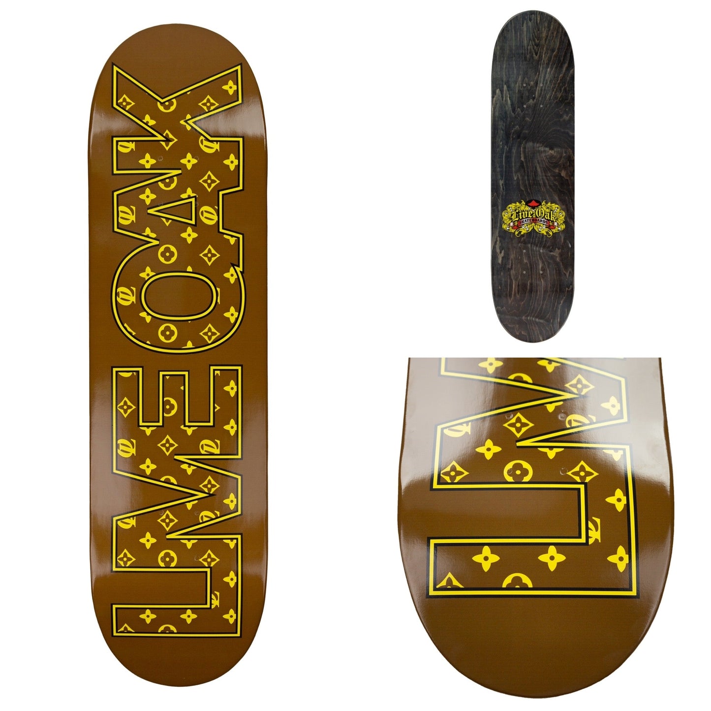 Live Oak LV Skateboard Brown