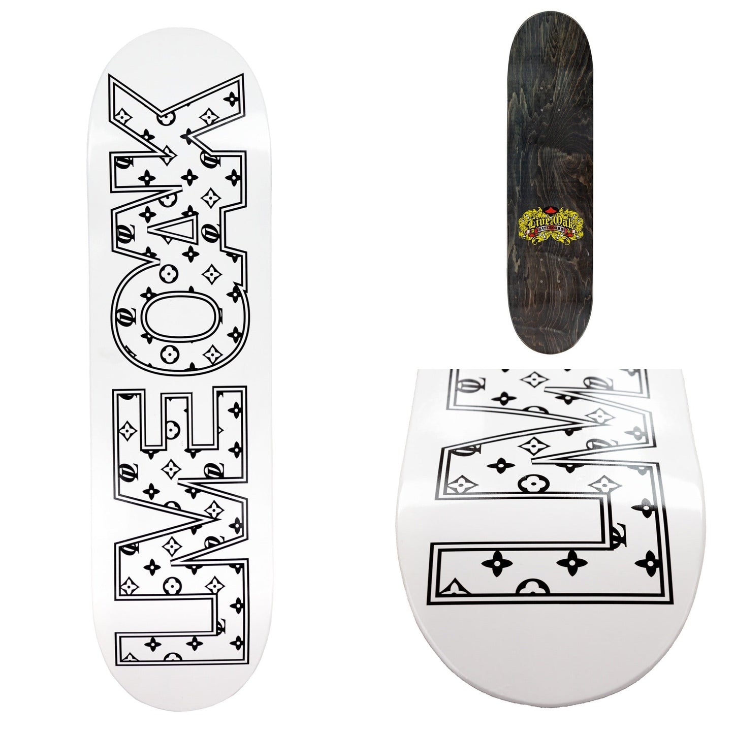 Live Oak LV Skateboard White