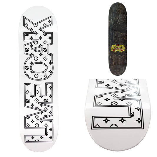 Live Oak LV Skateboard White