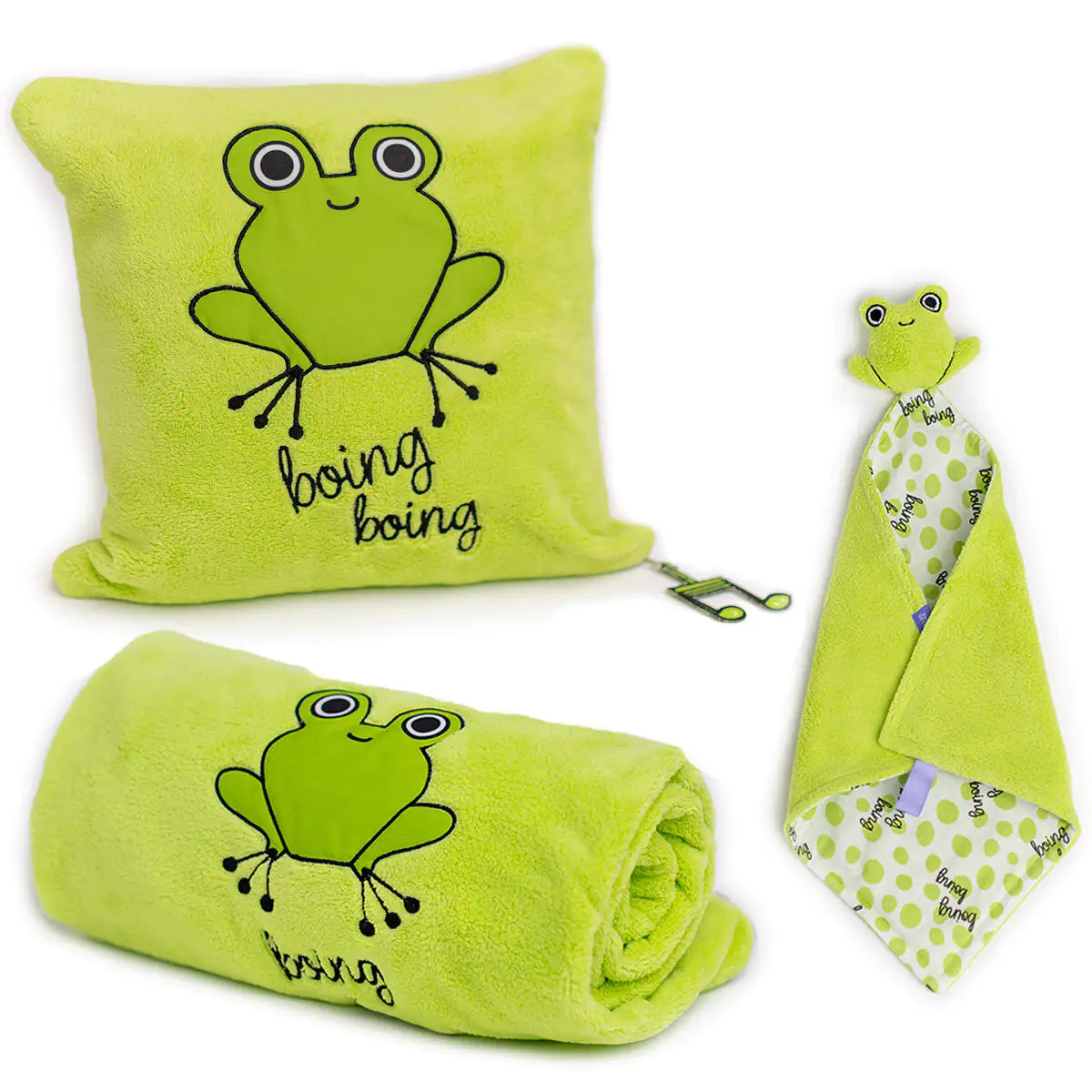 Milk&Moo Cacha Frog Baby Blanket Set - # BAGE41210006