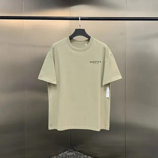 Ss21 Summer Essentials T-Shirt High Street Loose Boys Men and Women Hip-Hop Style 100% Cotton Quality Oversized Sport T-Shirt - # BOAA13510024