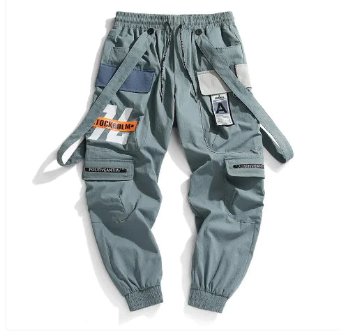 Casual Trousers Overalls For Male Youth Style Multi-pocket Trousers - # BOAA13410020
