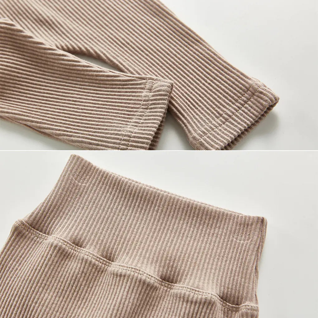 Lightweight High Waist Striped Baby Leggings for Winter - # BAAA1B1910003