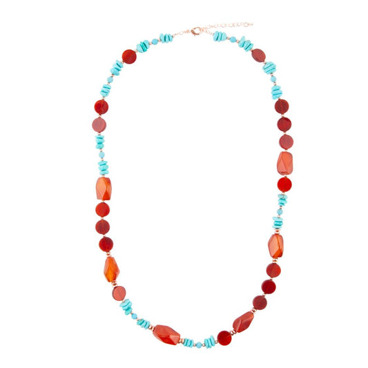 Headed West Long Carnelian Necklace