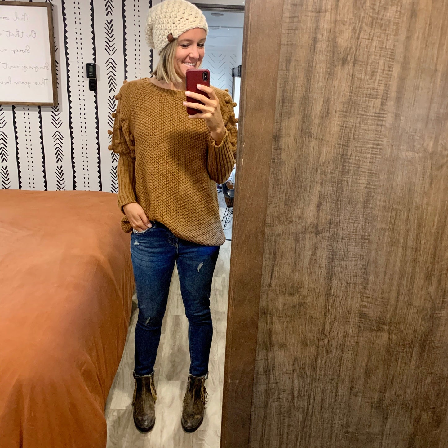 Simple Slouch Hat | Off White Beanie