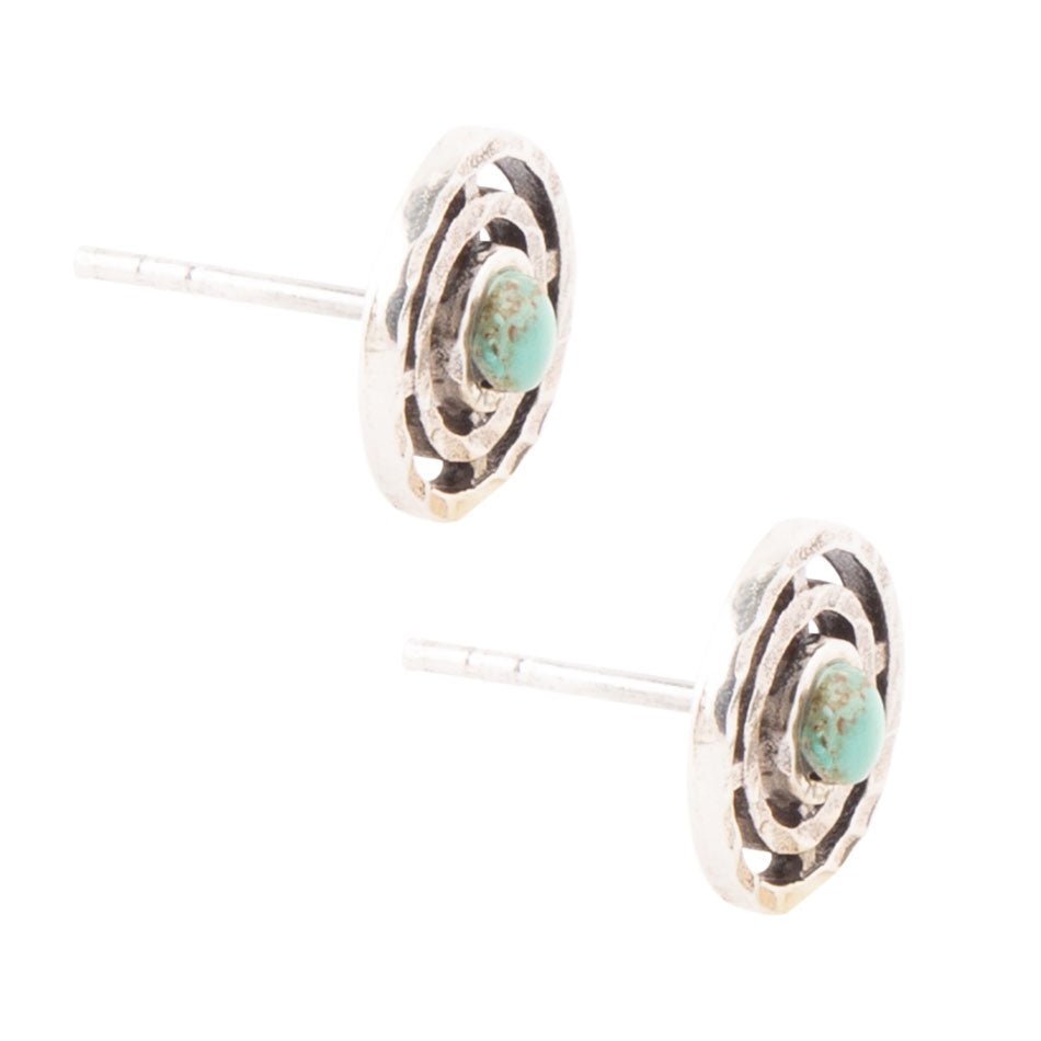 Hypnosis Turquoise and Sterling Silver Earrings