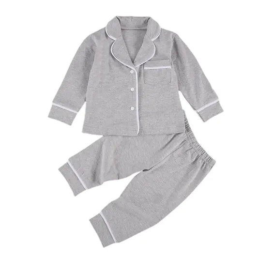 Cotton Two-Piece Pajama Set for Toddlers and Kids - # BAAA81810024
