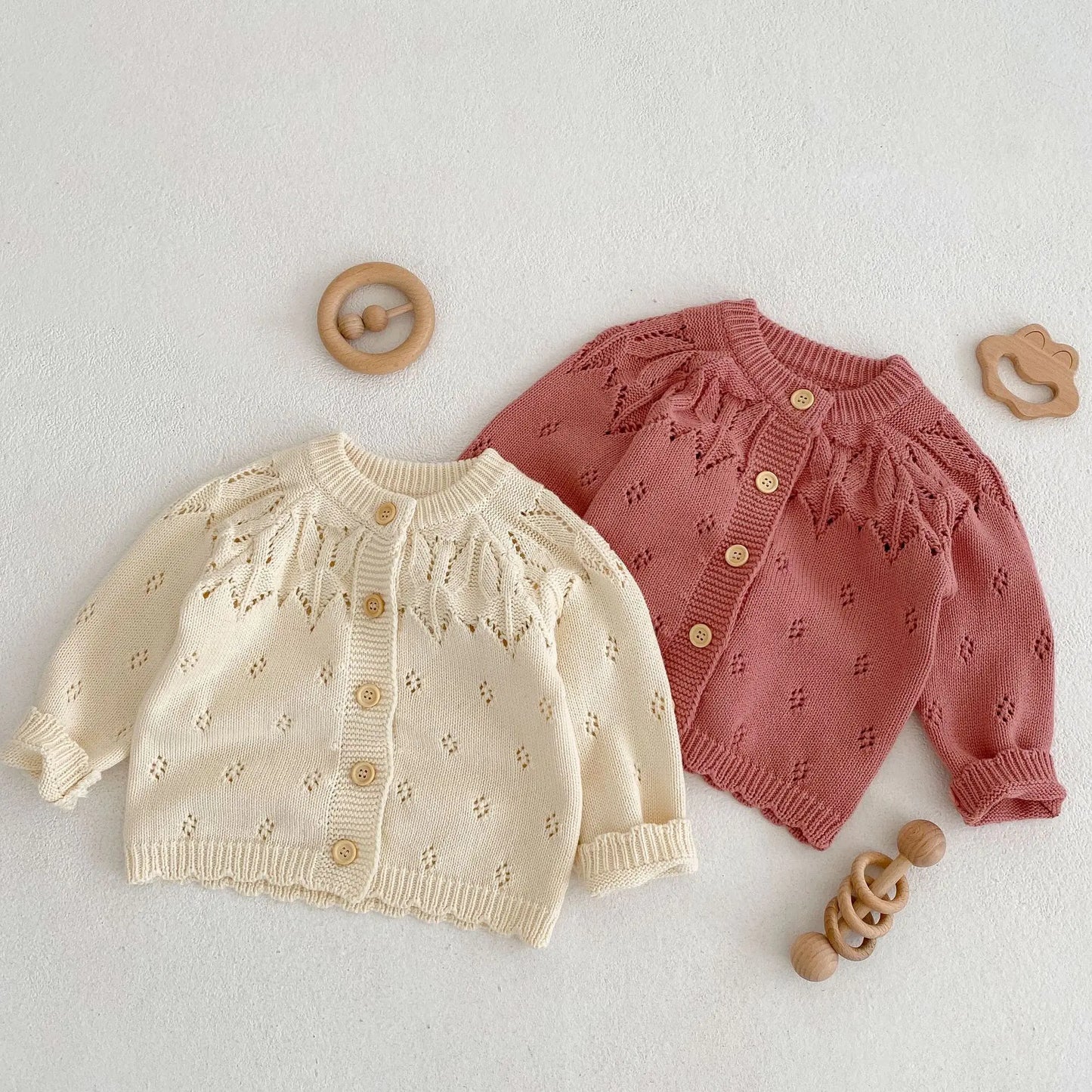 Flower Embroidered Cardigan Jacket for Baby Girls (1-3Y) - # BAAA61110004