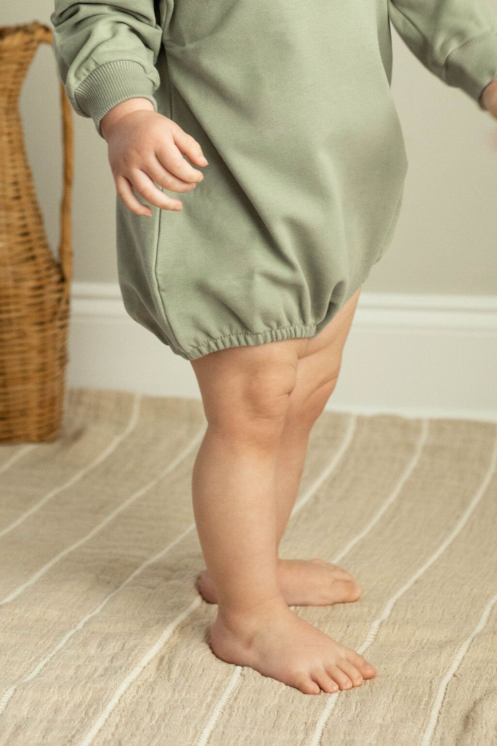 Organic Oversized Sweatshirt baby boy girl romper