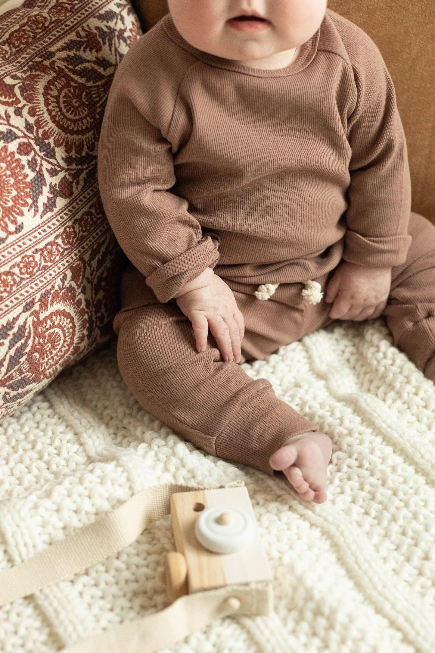 Cozy Ribbed Cotton Set for Kids - Perfect Holiday Gift for Baby and Kids