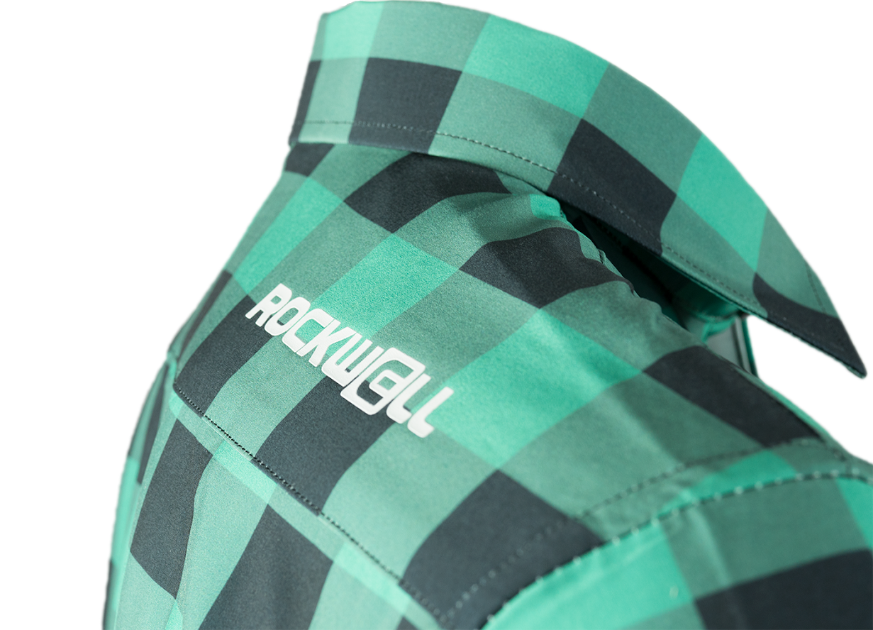 The Titan - Black/Green Plaid Long Sleeve