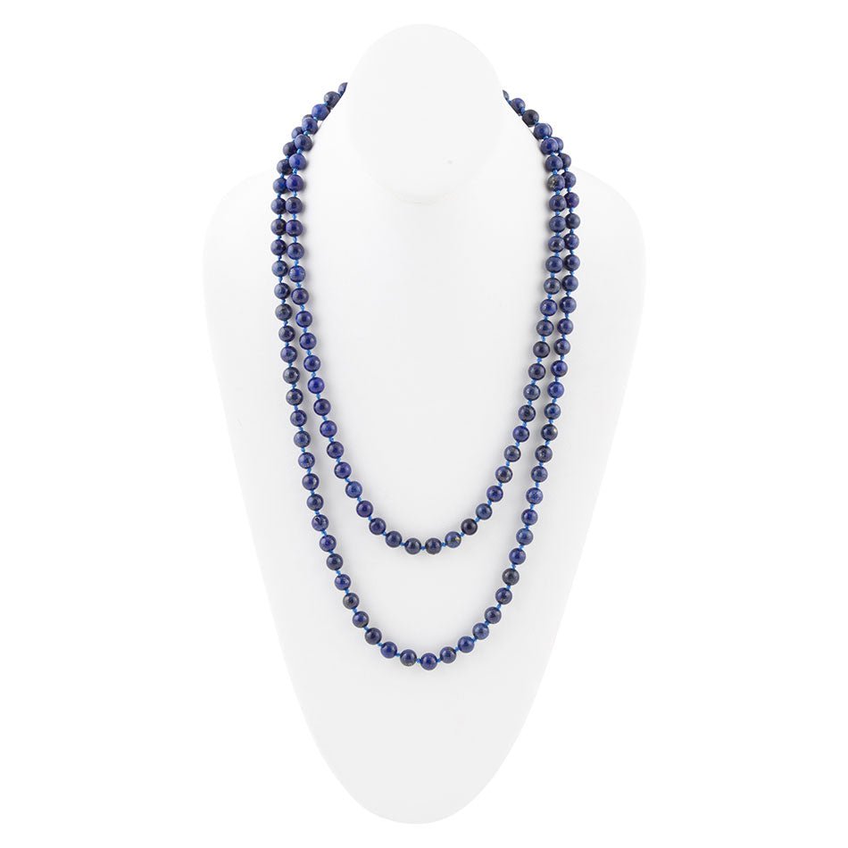 Immeasurable Blue Lapis Wrap Necklace