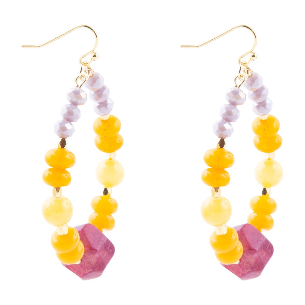 Iris Lilac Jade Earrings