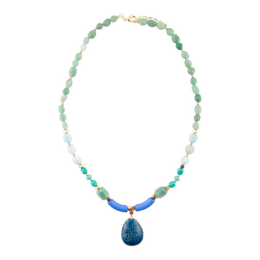 Isla Blue Jasper Pendant Necklace