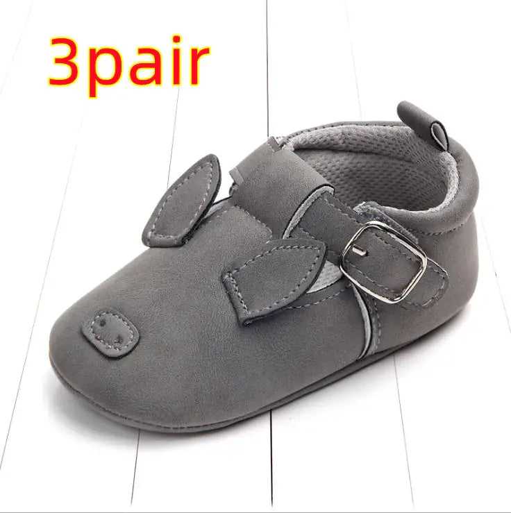 Spring and autumn cartoon animal baby shoes matte leather non-slip soft bottom baby shoes wholesale 0884 - # GIAA71310004