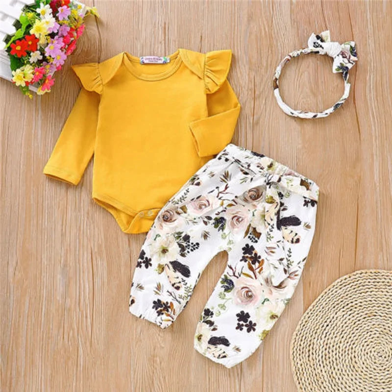 Cute Baby Girl Romper Set - # BAAA71710003
