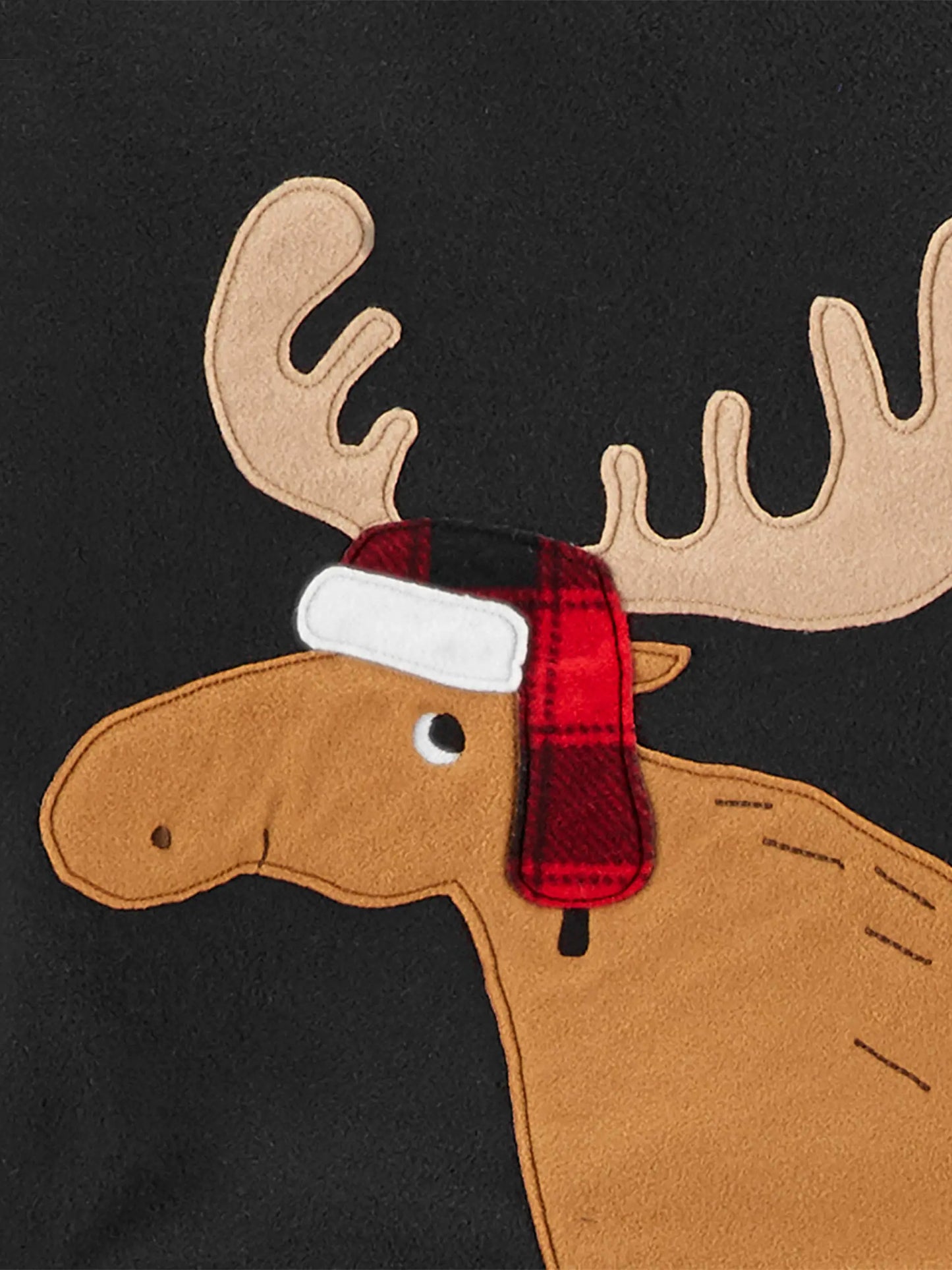 Simple Joys by Carter's Boys and Toddlers' 4-Piece Pajama Set (Cotton Top & Fleece Bottom) 4T Black Reindeer/Dark Grey Forest Animals/Grey Polar Bear/Buffalo Plaid - # BOAA11710005