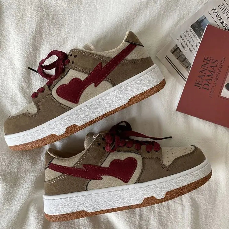 Color Matching Casual Shoes 2022 Vulcanize Sneakers Breathable Sport Walking Running Spring Platform Shoes - # BOAA73510001