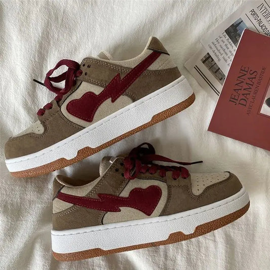 Color Matching Casual Shoes 2022 Vulcanize Sneakers Breathable Sport Walking Running Spring Platform Shoes - # BOAA73510001